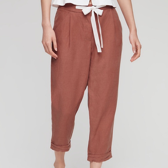 Aritzia wilfred allant rust pant sz 2 worn once - Picture 6 of 8